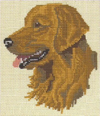 cross stitch golden retriever pattern| itsgoldenretriever.com