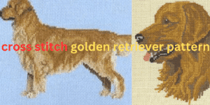 cross stitch golden retriever pattern| itsgoldenretriever.com