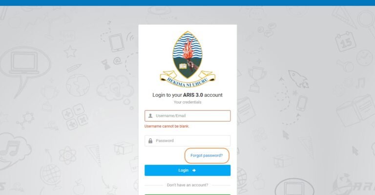 ARIS 3 UDSM Login